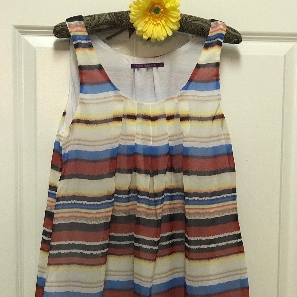 Sleeveless Stripe Top